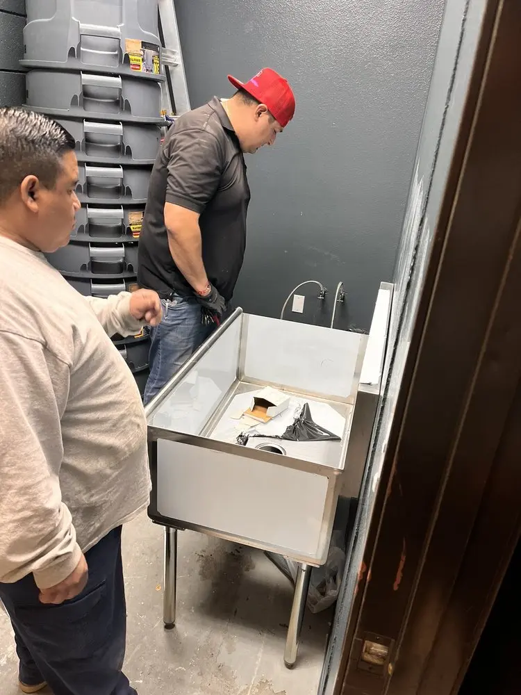 Commercial plumbing and sink installation in Bellgrove